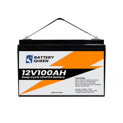 De EU-het Paklithium van de Voorraad12v 12.8V 100ah Lifepo4 Batterij voor Airconditioner het Met een sleeplijn vissen Motor